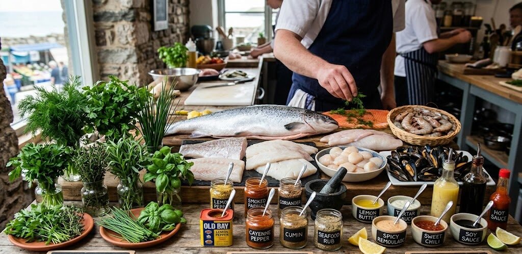 Best Herbs, Spices, and Sauces That Pair Perfectly With Seafood